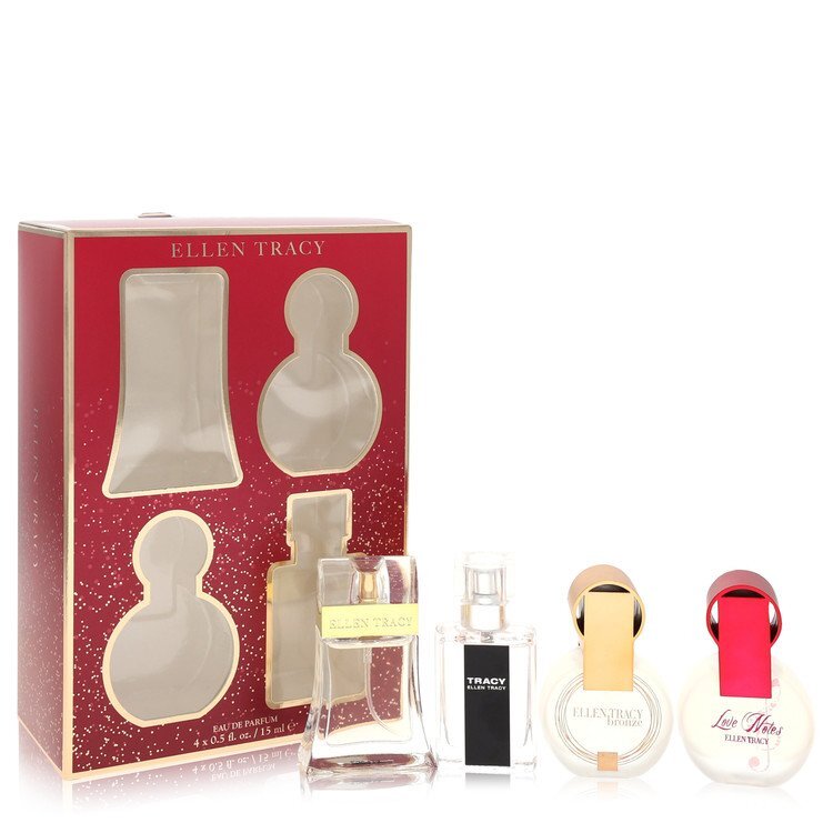 Ellen Tracy by Ellen Tracy Gift Set -- 0.5 oz Ellen Tracy EDP Spray + 0.5 oz Tracy EDP Spray + 0.5 oz Ellen Tracy Bronze + 0.5 oz Love Notes EDP Spray (Women)