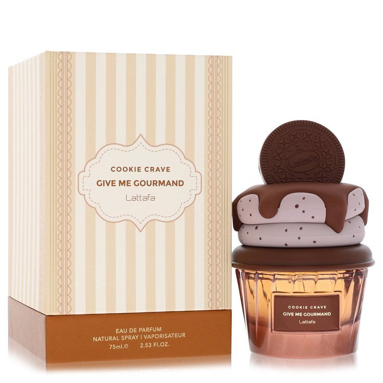 Lattafa Give Me Gourmand Cookie Crave by Lattafa Eau De Parfum Spray (Unisex) 2.53 oz (Women)