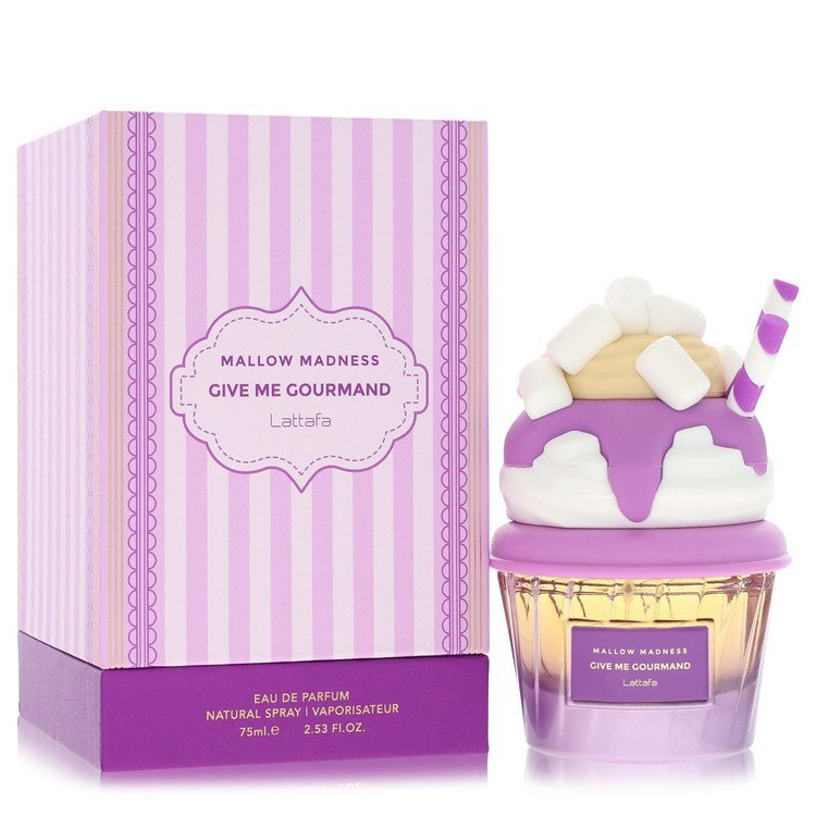 Lattafa Give Me Gourmand Mallow Madness by Lattafa Eau De Parfum Spray (Unisex) 2.53 oz (Women)