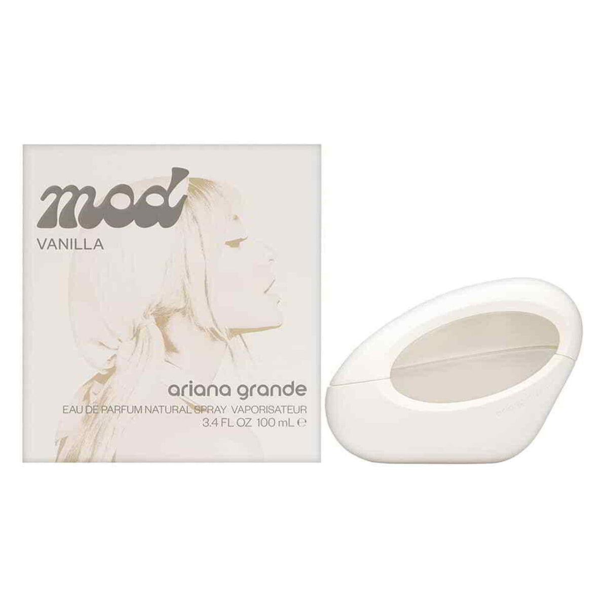 Ariana grande mod vanilla 3.4 eau de parfum spray for women.