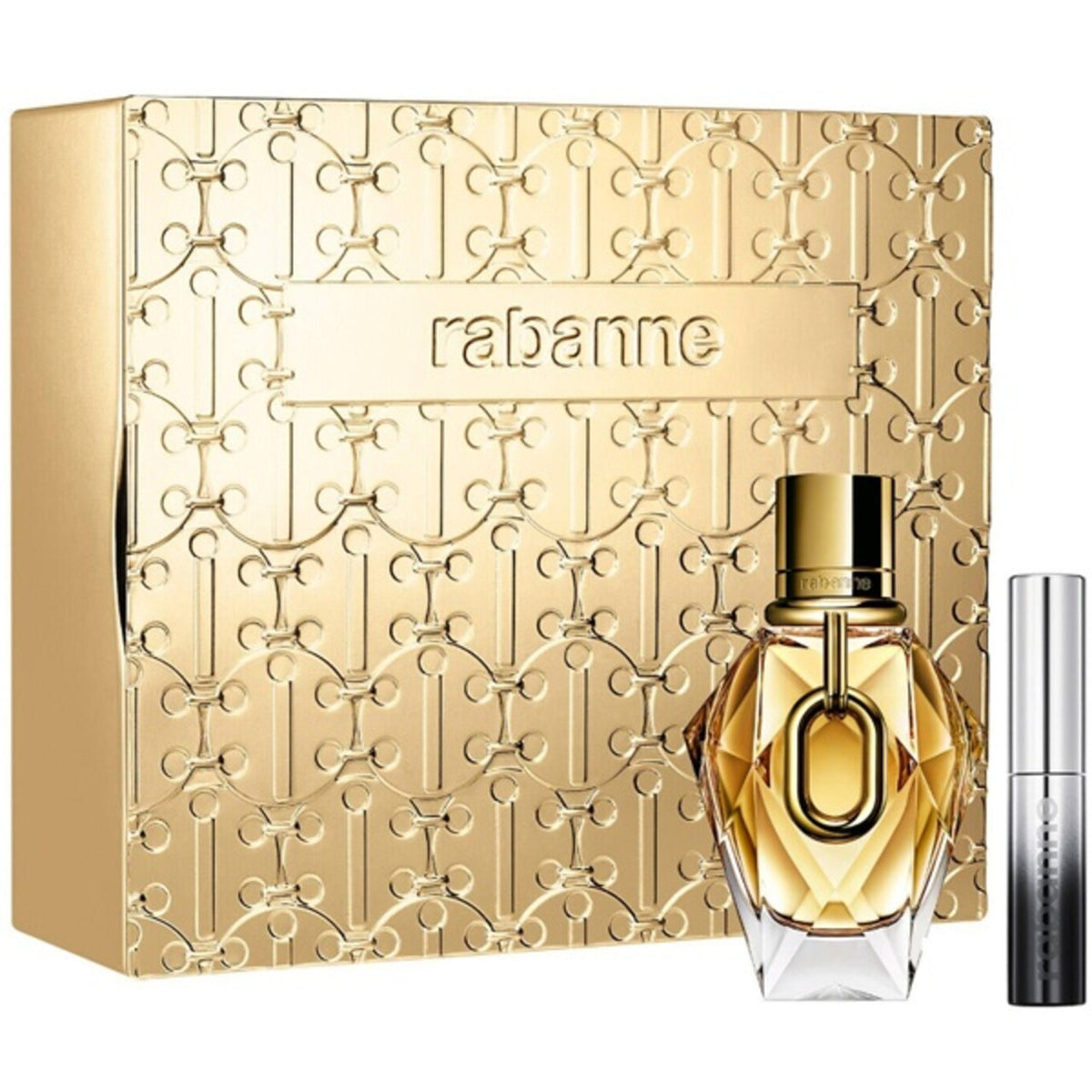 PACO RABANNE MILLION GOLD 2 PCS SET FOR WOMEN: 1.7 EAU DE PARFUM SPRAY + EYEPHORIA 0.15 MASCARA