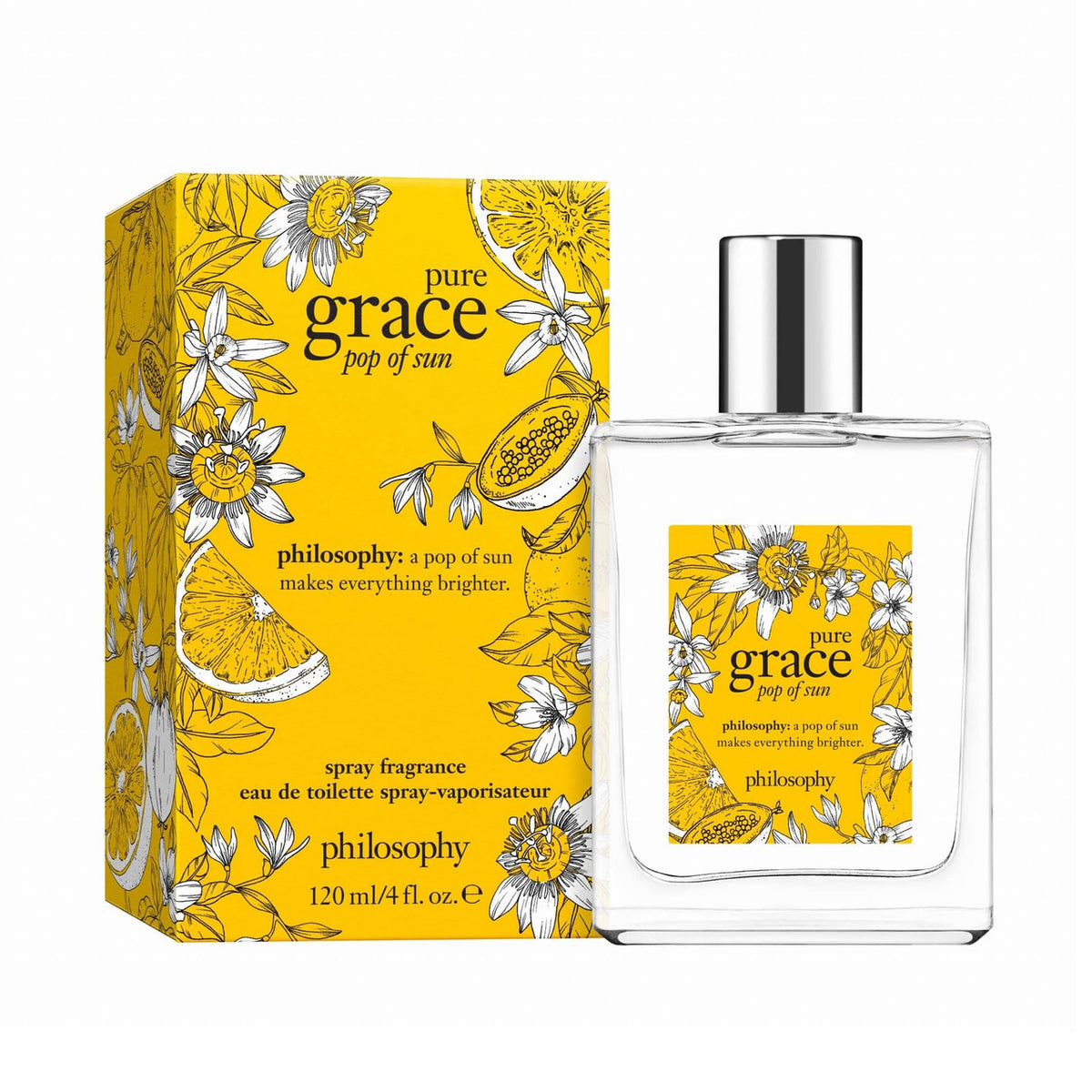 Philosophy pure grace pop of sun 4 oz eau de toilette spray for women